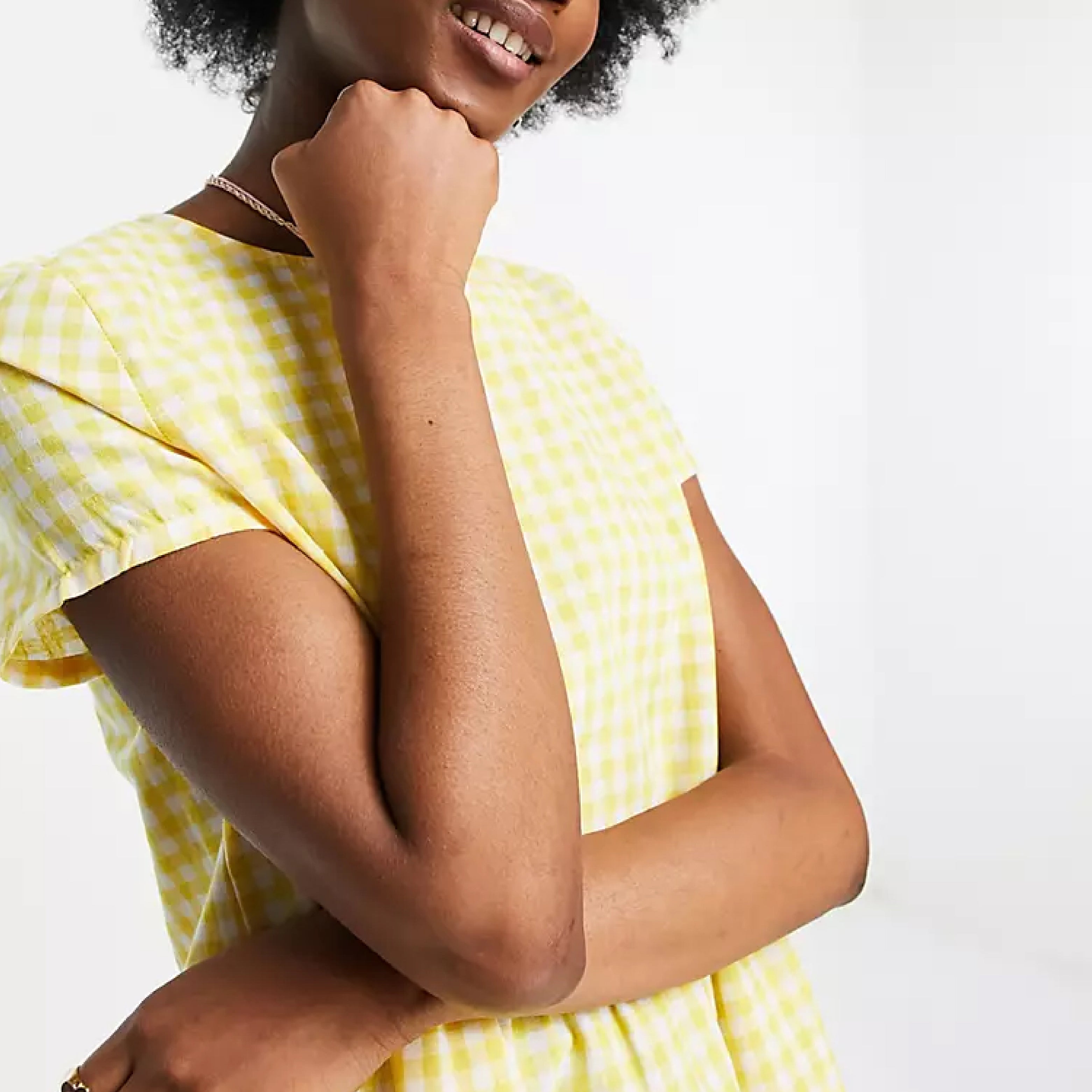 Daisy Street mini smock dress in gingham