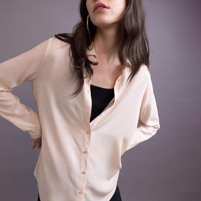 Long Sleeve Satin Shirt