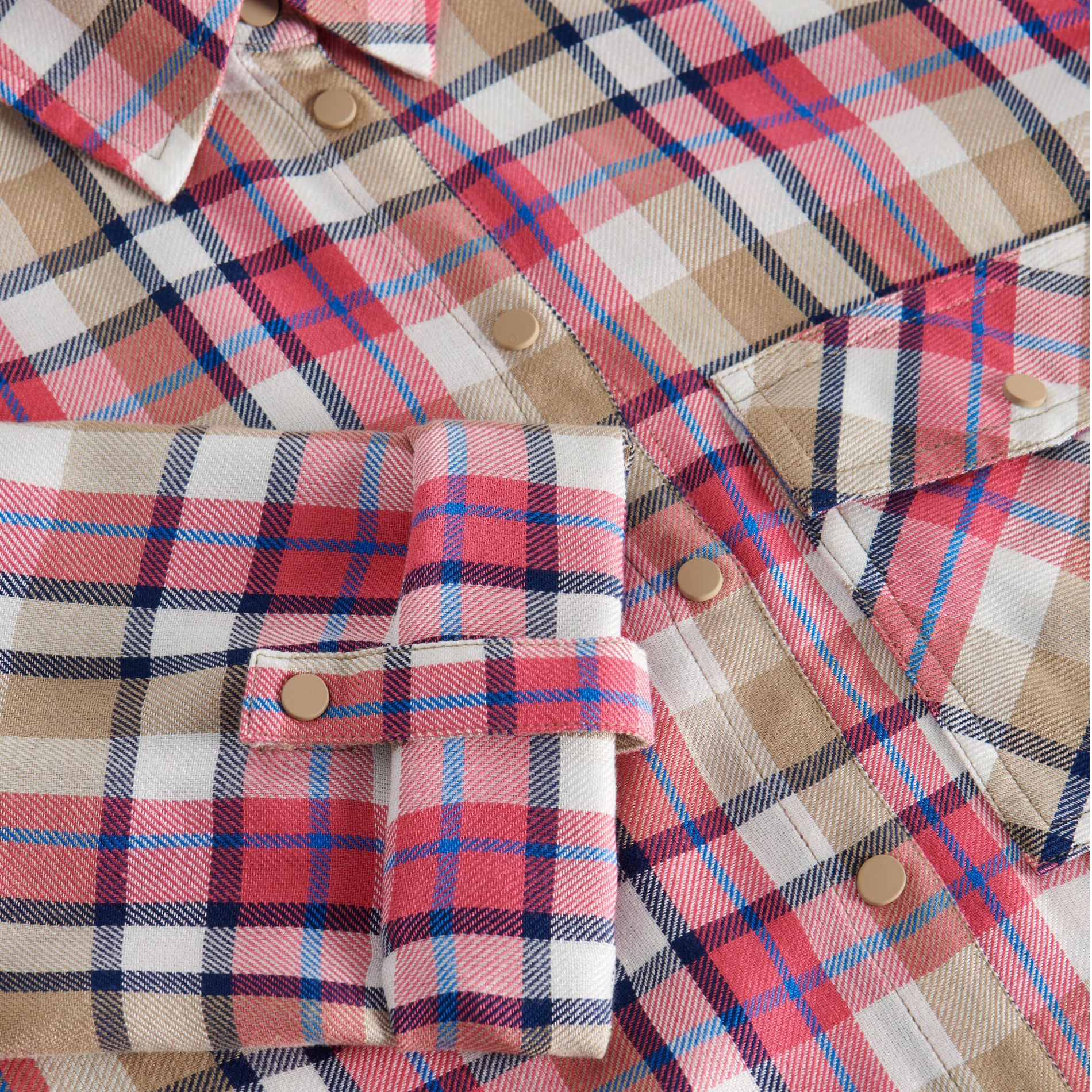 RESERVED Check viscose shirt