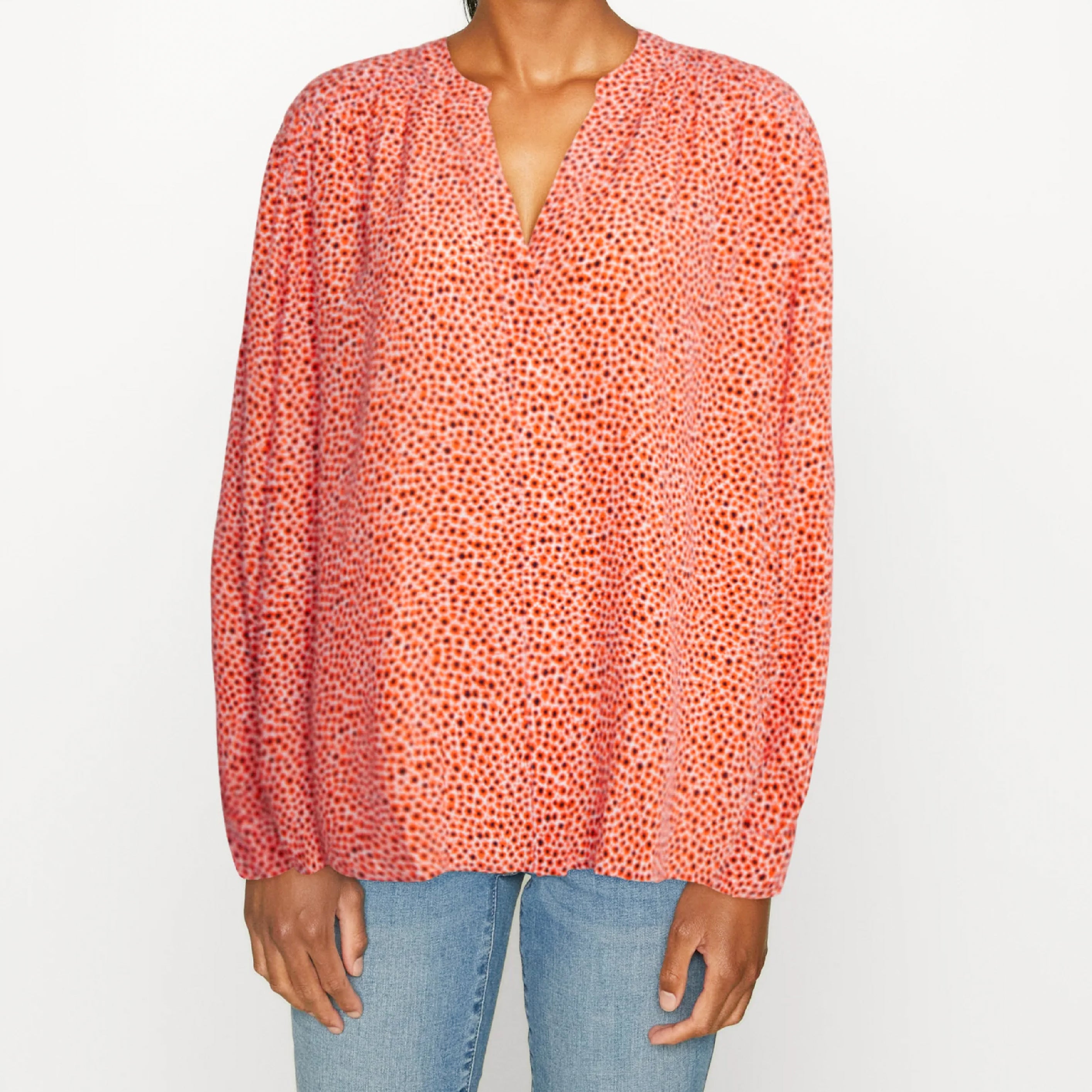 AOP - Blouse - orange red