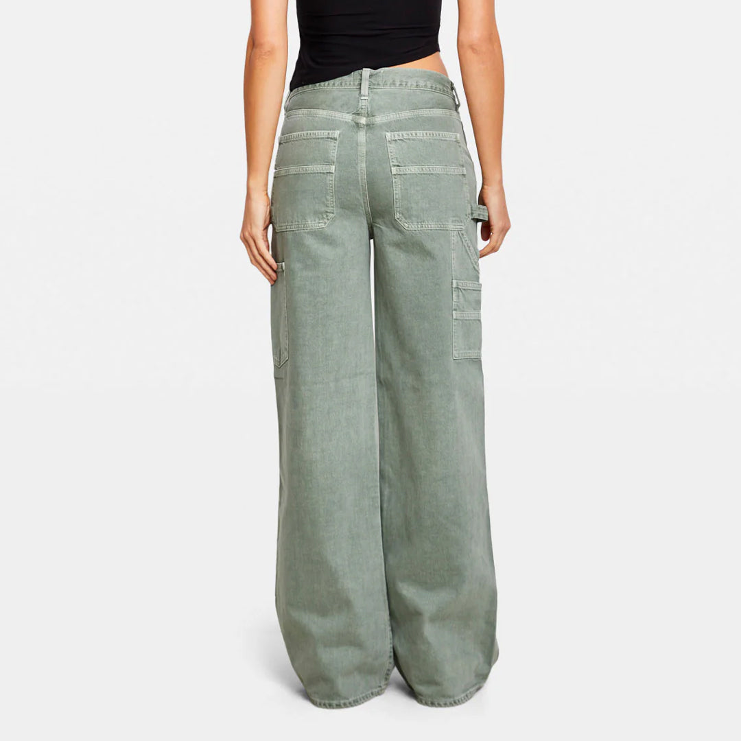 Magda Carpenter Light Green Carpenter Jeans –  جينز كاربنتر أخضر فاتح